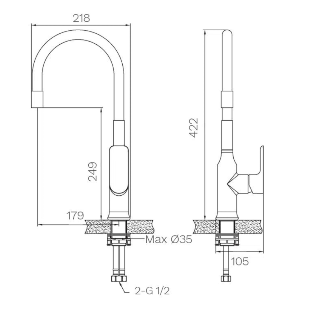 Llave Monomando Grifo Cocina Extensión Flexible NEGRO – Multitienda Las  Valentina's.CL