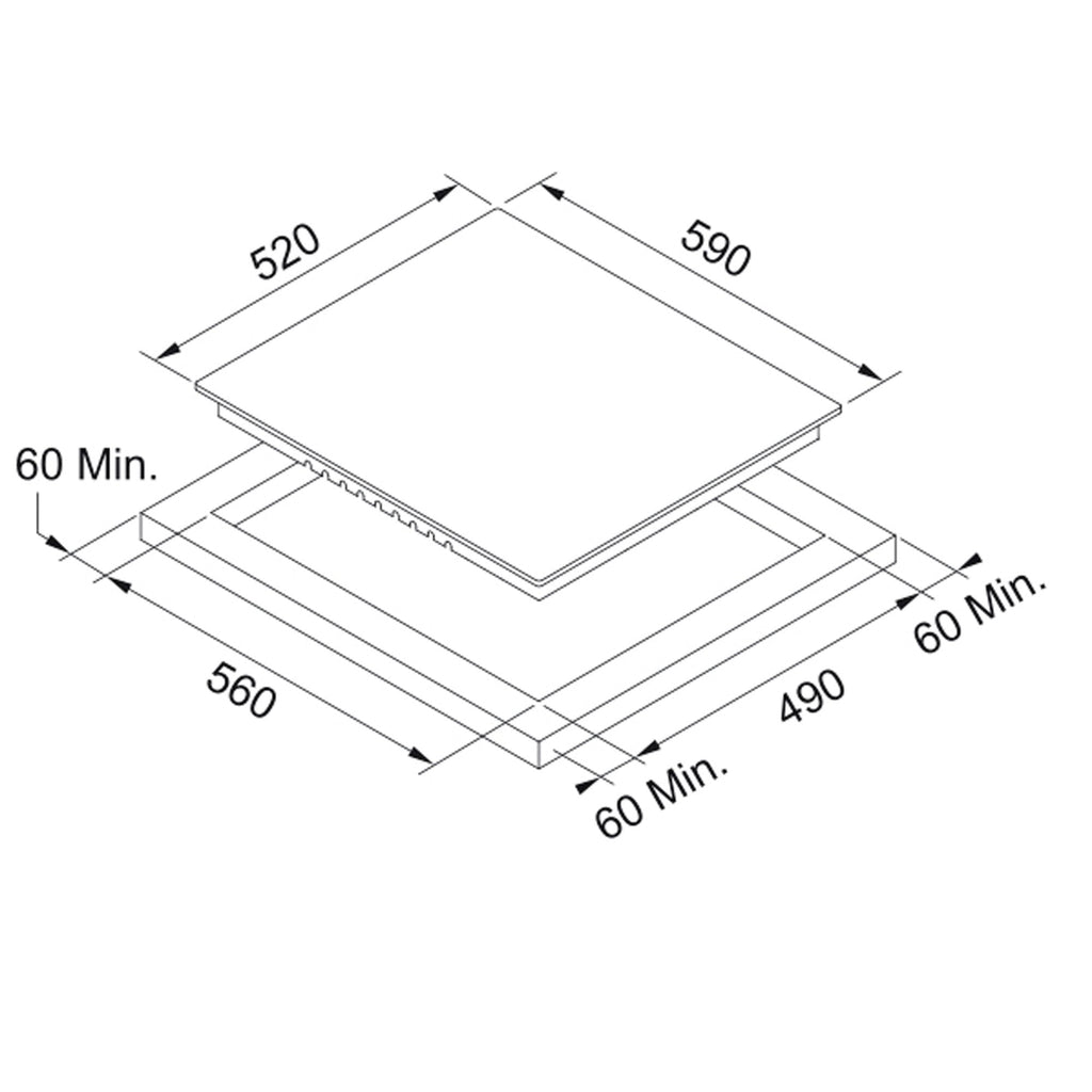 Encimera Vitro FHR 604 C TD BK – Kitchen Center