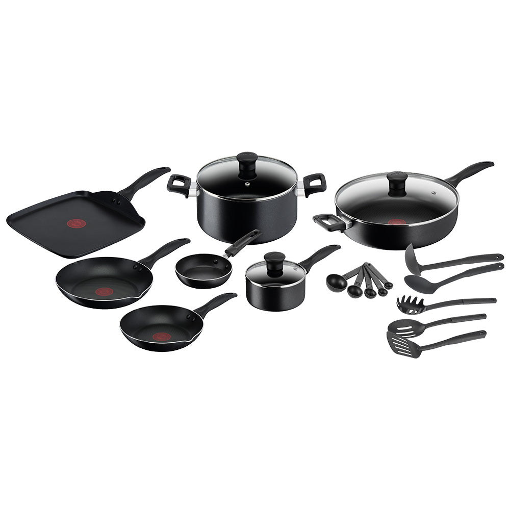 Batería De Cocina 20 Piezas Easy Care Tefal2#Negro