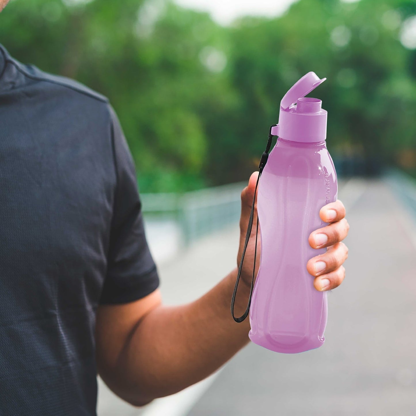 Botella De Agua 500 Ml Tupperware2#Morada