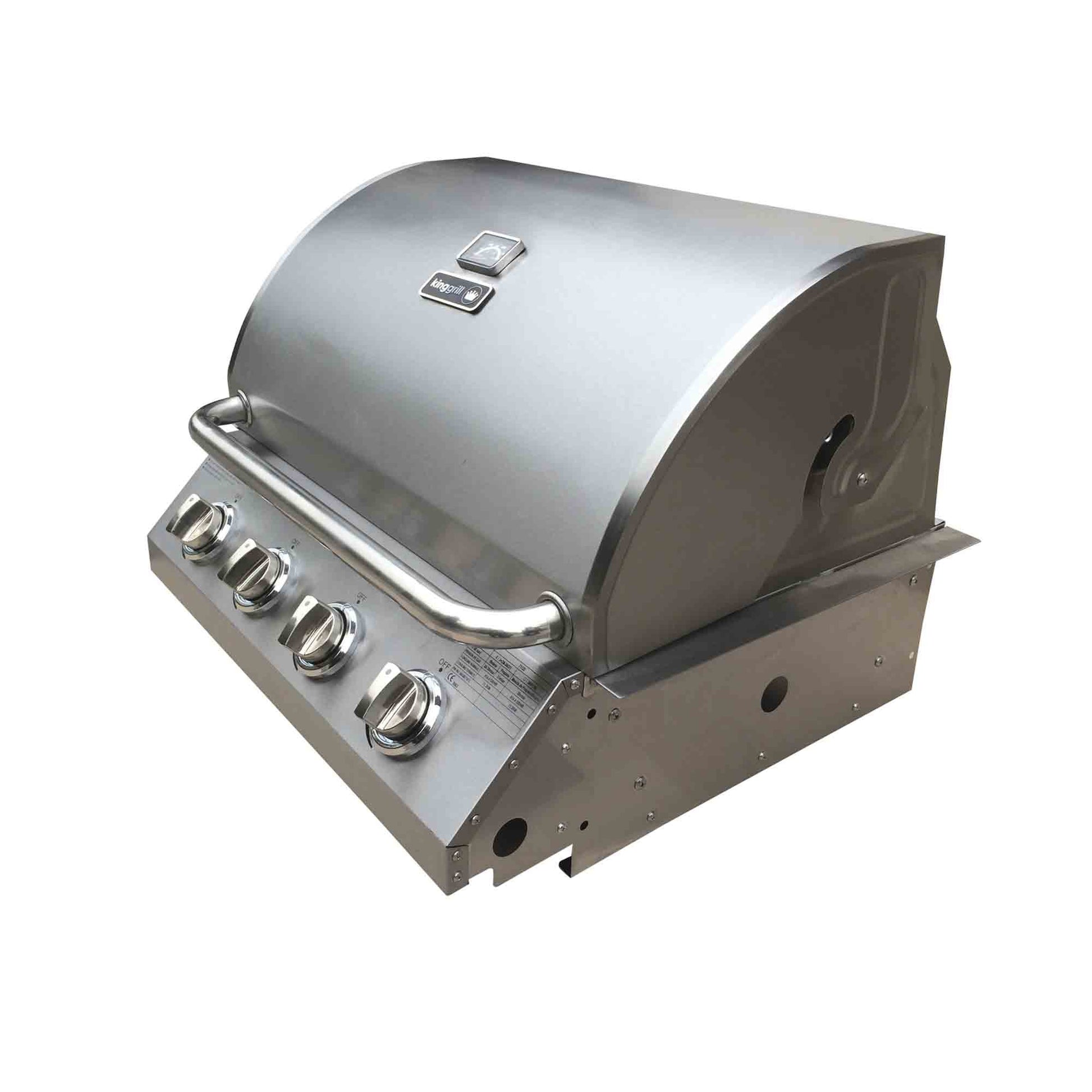 Parrilla Gas Empotrada 4 Quemadores KG-P71122-N Kinggrill3#Plata