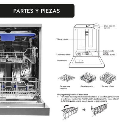 Lavavajillas Element 10 Cubiertos Free Standing  45 cm FDV