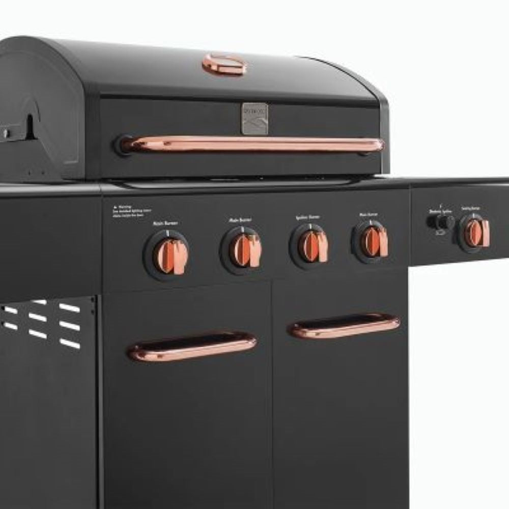 Parrilla A Gas 4 Quemadores + Sellador Lateral Kenmore2#Negro