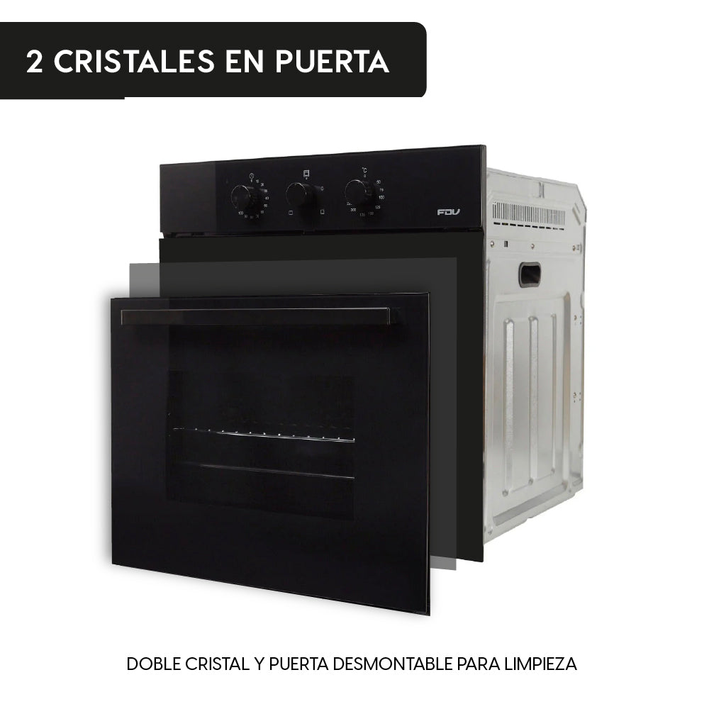 Horno Empotrado Design Black 57 Lts FDV