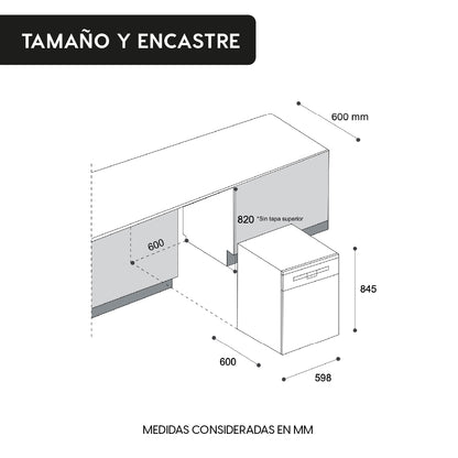 Lavavajillas Active  Silver 12 Cubiertos Free Standing 60 cm FDV