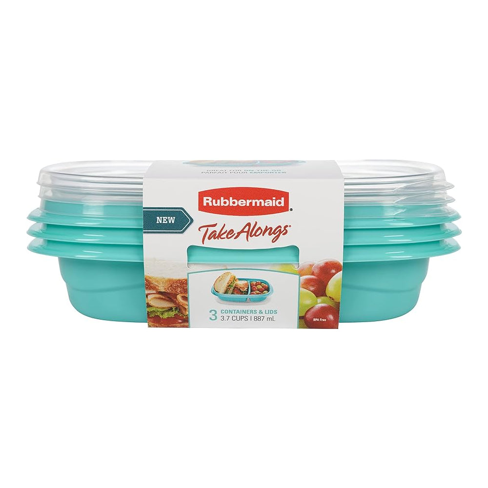 Set De 12 Contenedores Herméticos Snack to Go 887 Ml Rubbermaid1#Multicolor