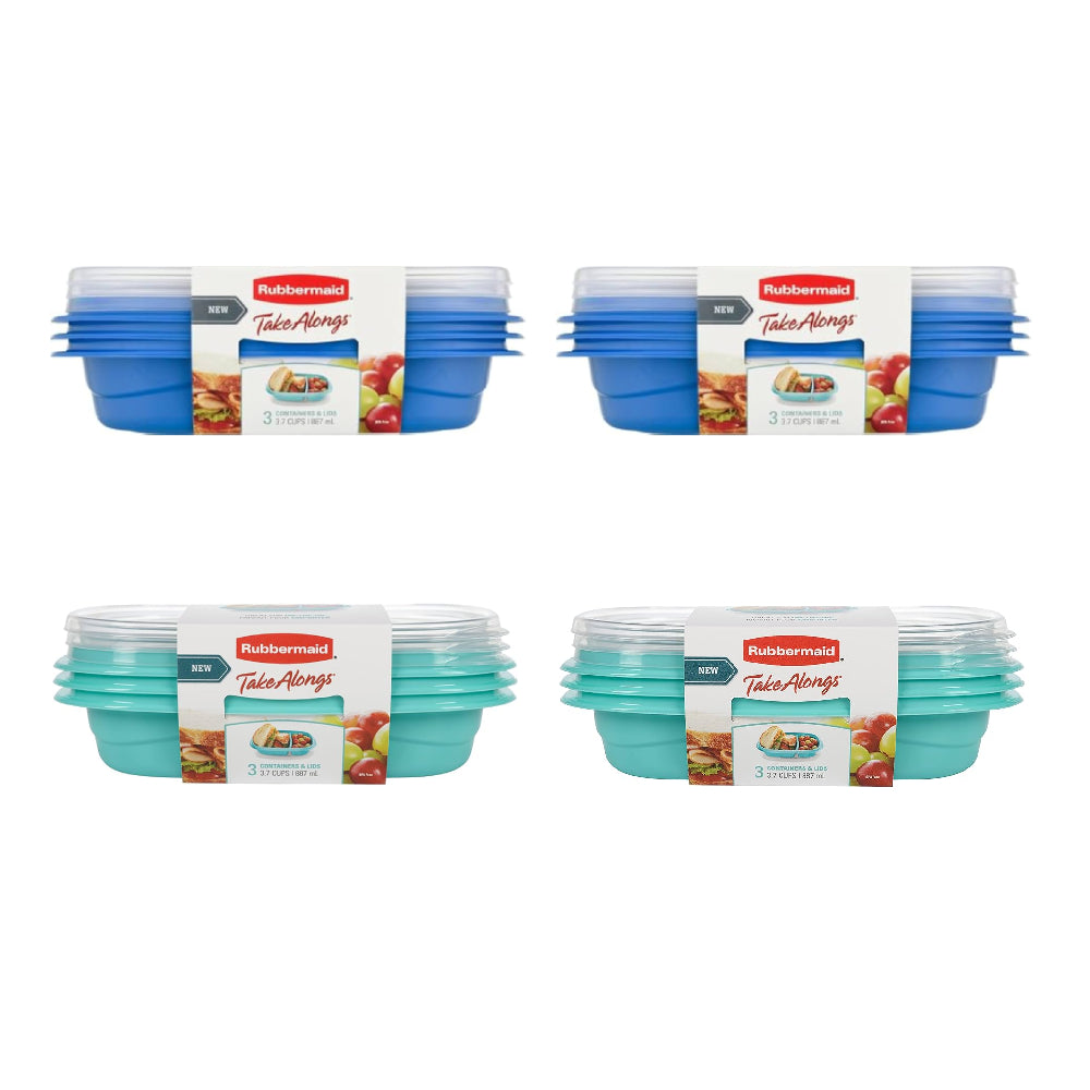 Set De 12 Contenedores Herméticos Snack to Go 887 Ml Rubbermaid5#Multicolor