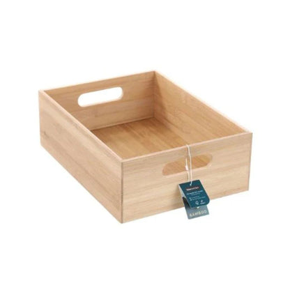 Caja Organizadora De Bambú Con Agarre Box Sweden3#Madera