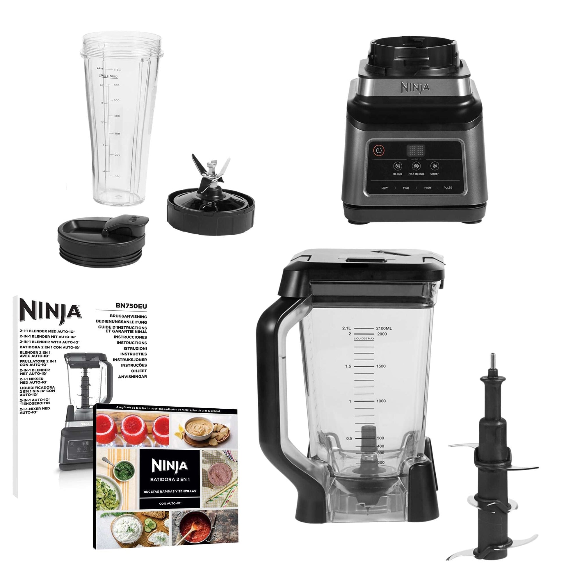 Licuadora Profesional Blender Duo BN750 Ninja6#Negro