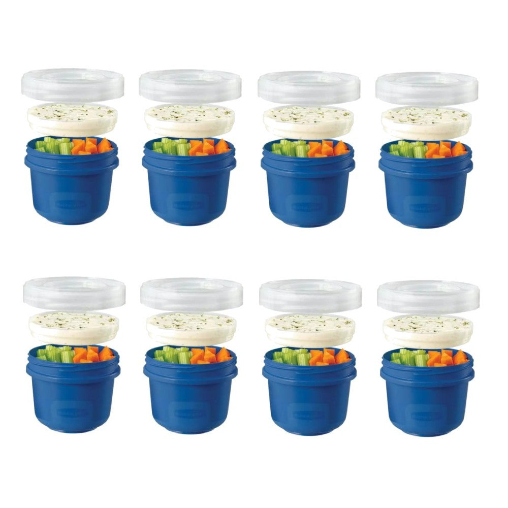 Set 8 Contenedores Herméticos 496 Ml Rubbermaid3#Azul