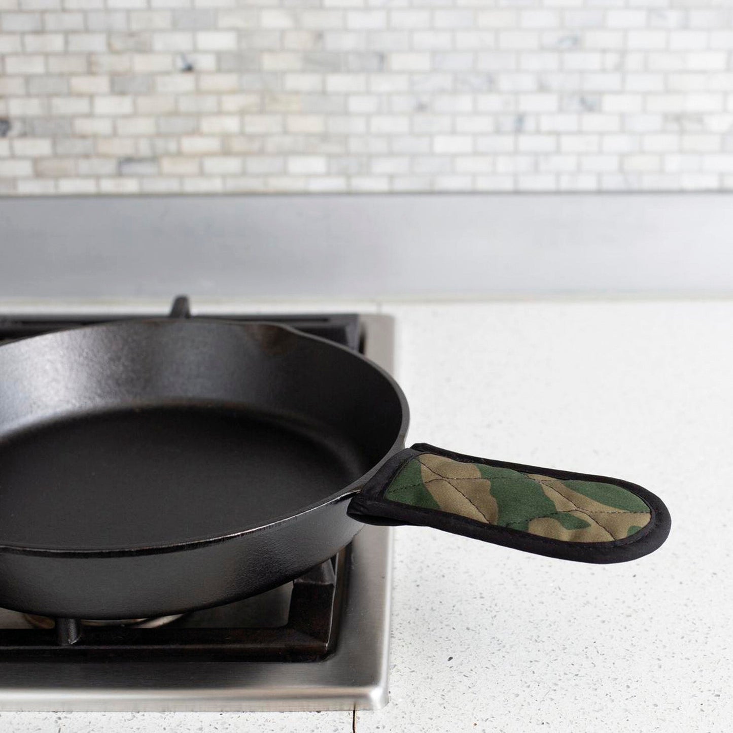 Set De 2 Mango Sartén De Tela Lodge Cast Iron1#Negro