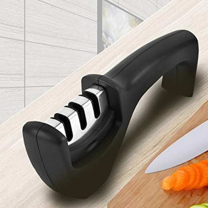 Afilador De Cuchillos Cocina Knife Sharpener 3 Medidas2#Negro,rojo negro