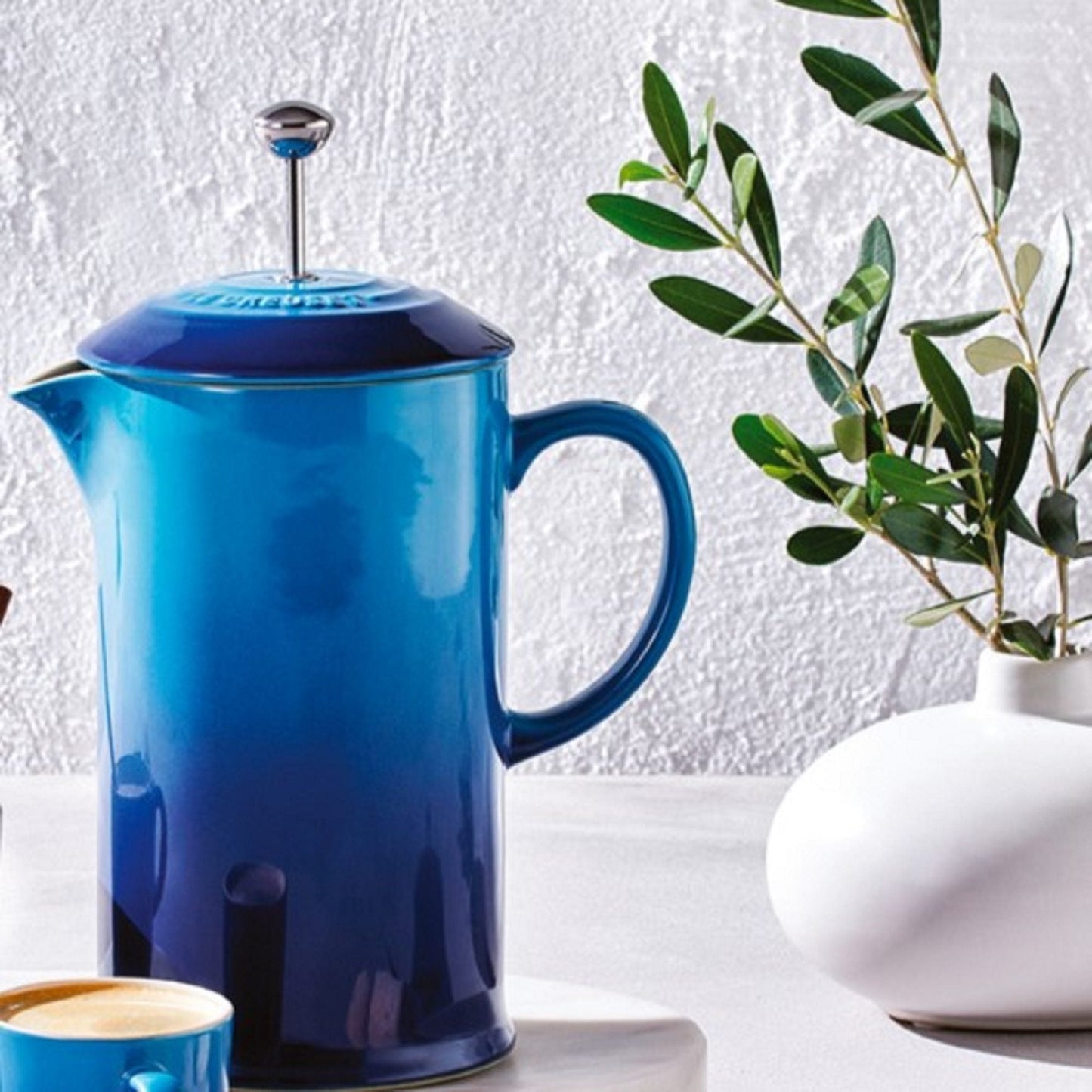 Cafetera Prensa Francesa Le Creuset4#Azul