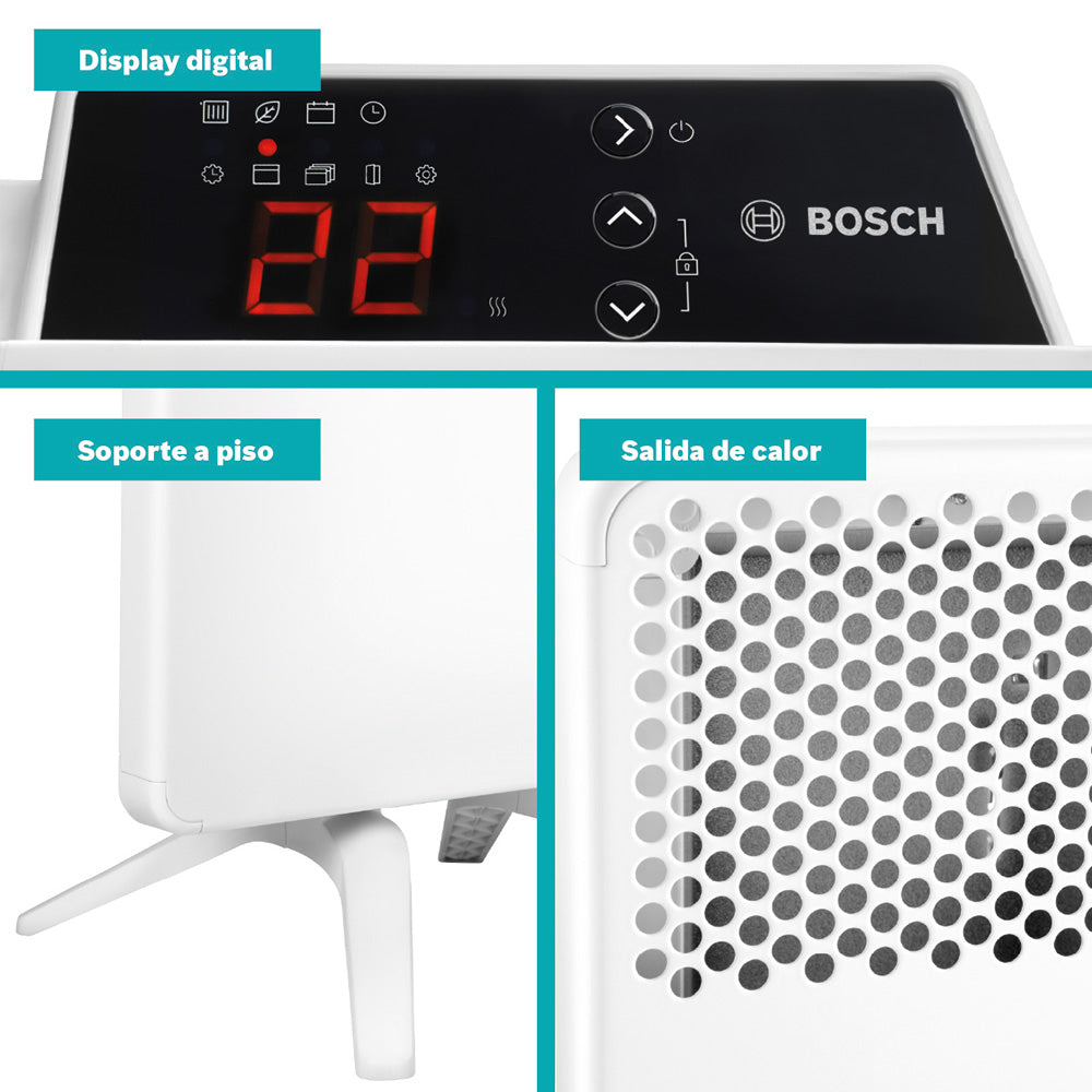 Convector Eléctrico 1500 W Bosch5#Blanco