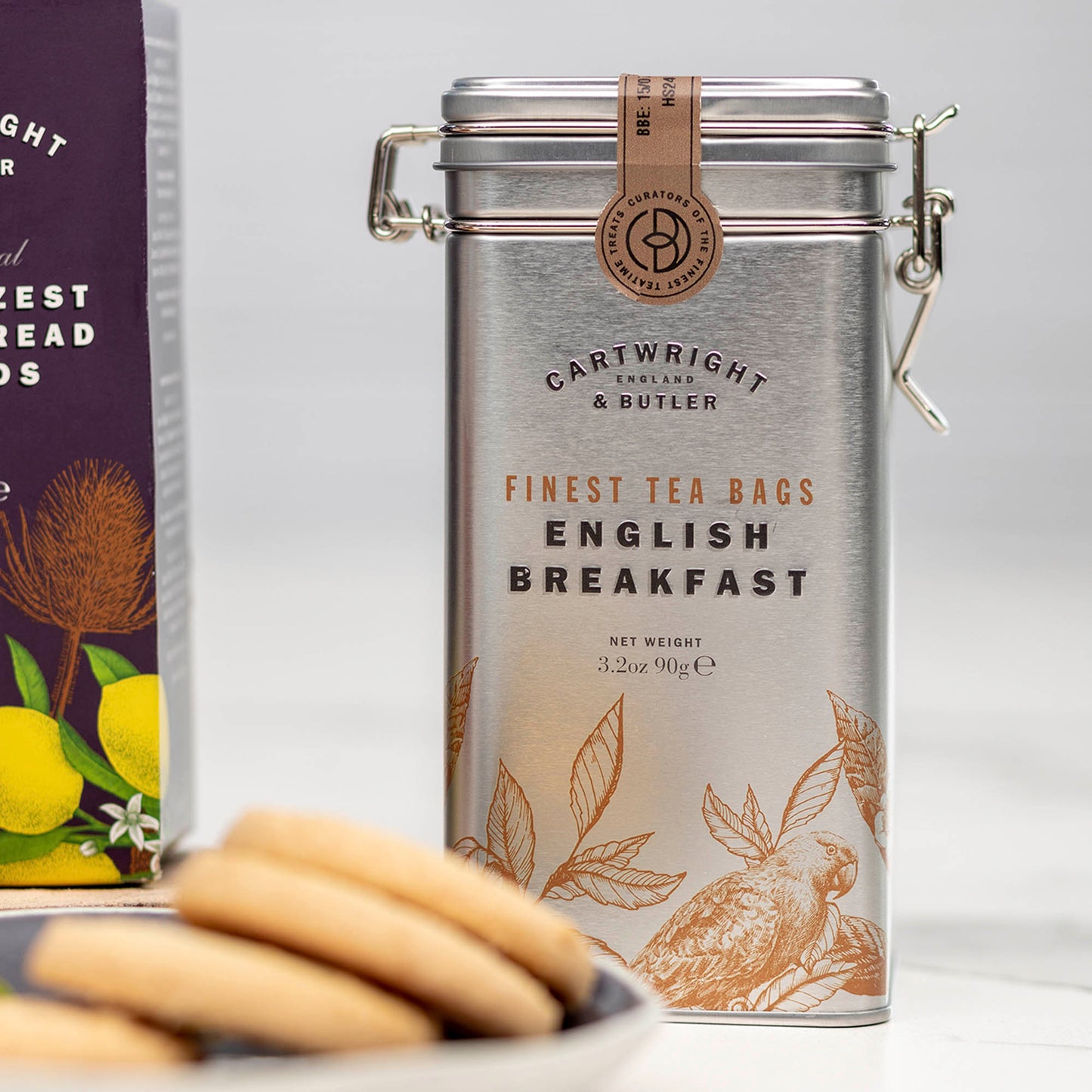 Lata con Té en Bolsa English Breakfast 30 x 3 gr C&B