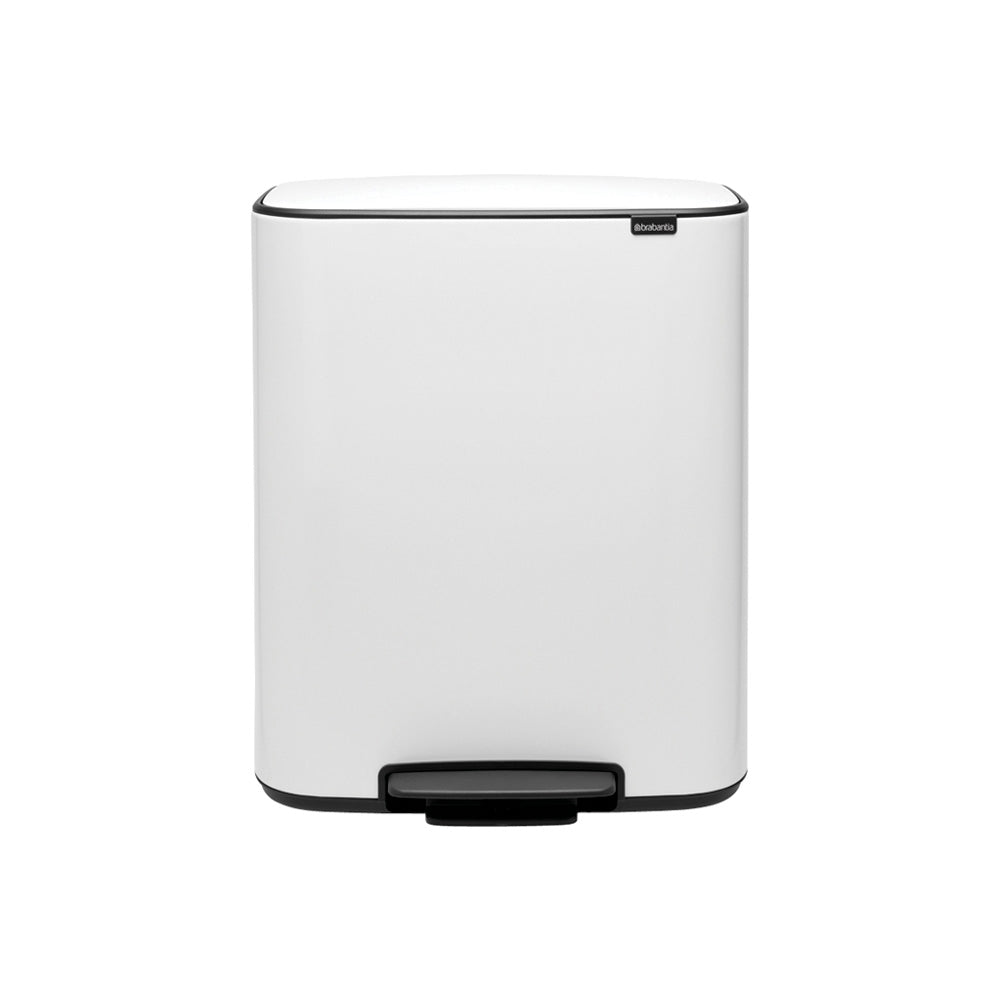 Basurero Pedal Bo 2 x 30 Lts Brabantia5#Blanco