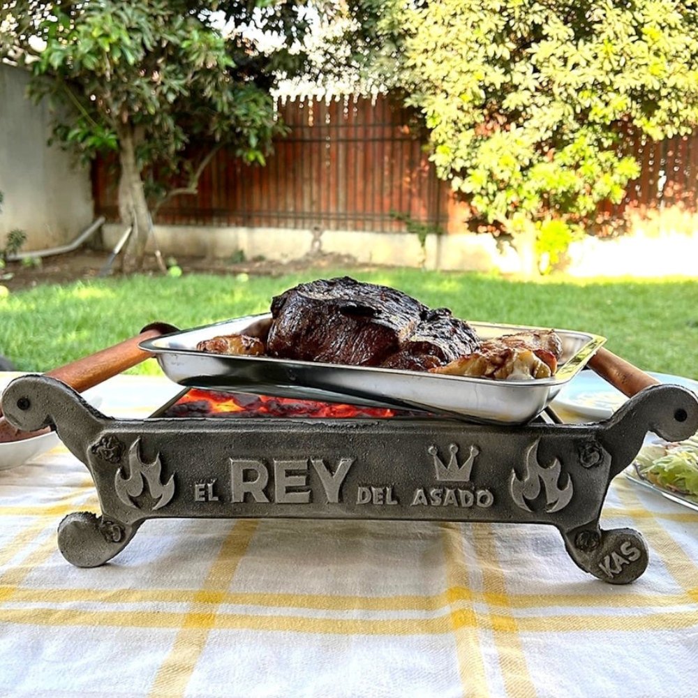 Parrilla Brasero De Mesa: El Rey Del Asado KasChile2#Gris