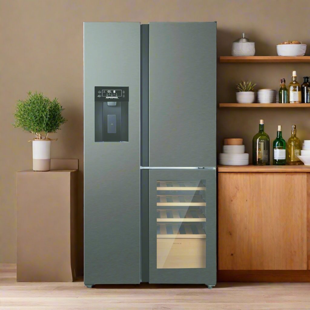 Refrigerador Side By Side Cava 514 Lts Maigas1#Gris