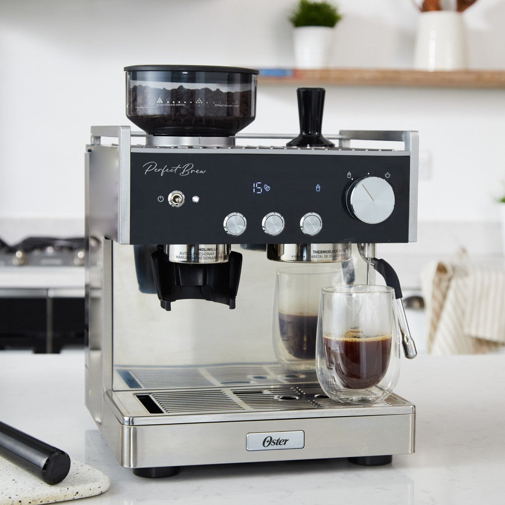 Cafetera Espresso Perfect Brew BVSTEM7400 Oster9#Gris