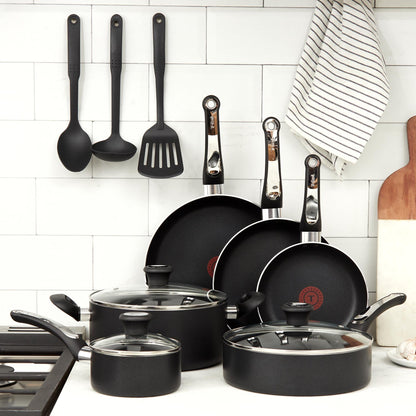 Batería 12 Piezas Platinium Black Tefal1#Negro