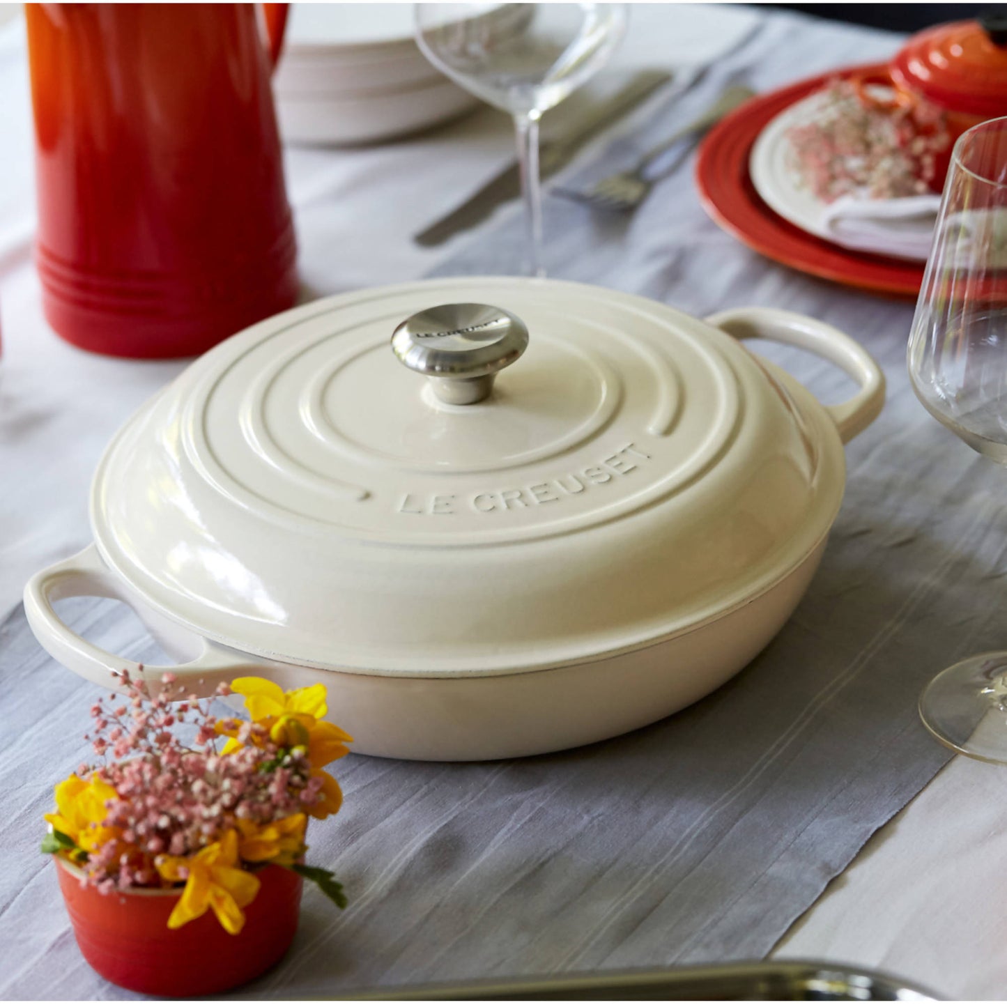 Cacerola Baja 26 Cm Le Creuset1#Blanco