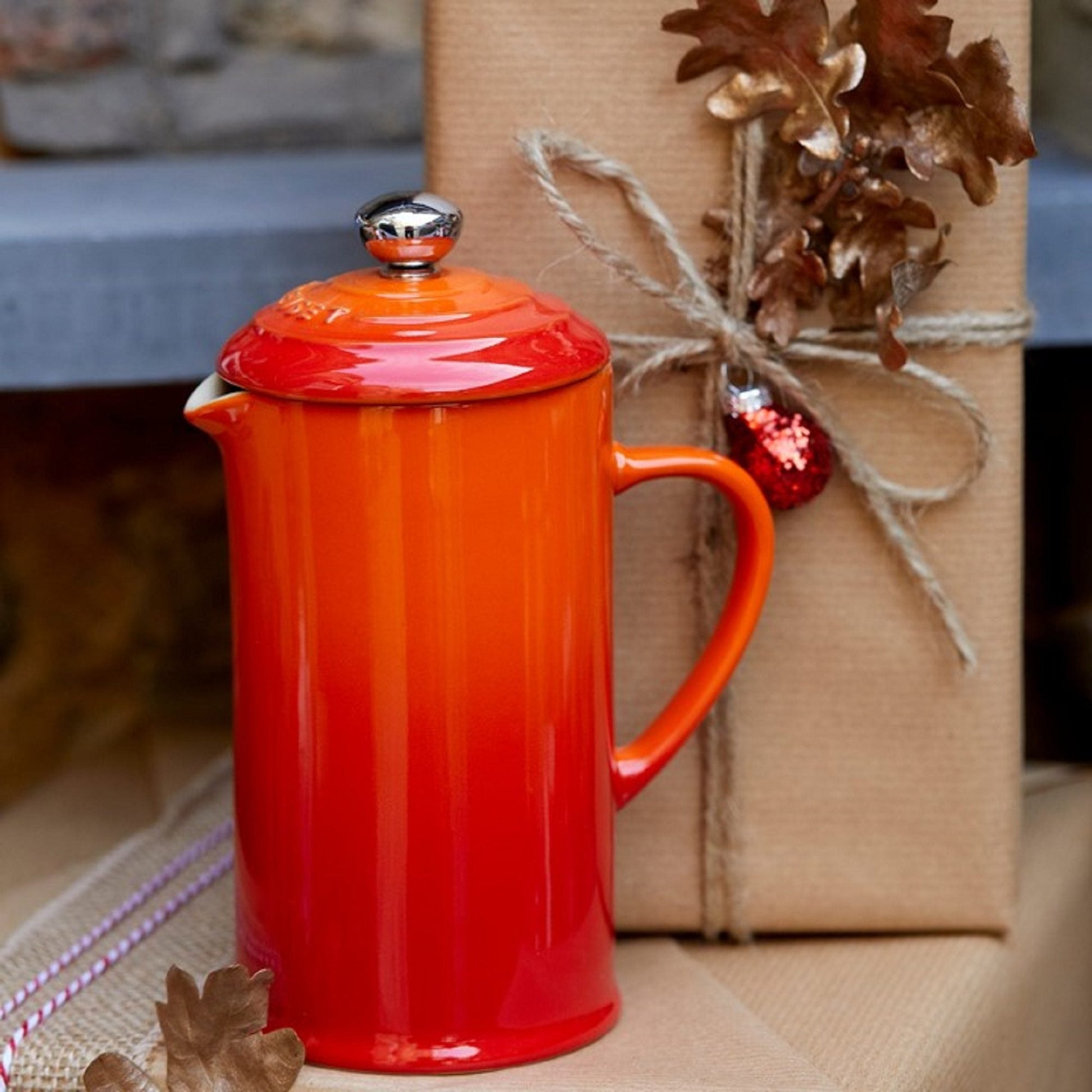 Cafetera Prensa Francesa Le Creuset1#Naranjo