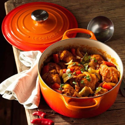 Cocotte Redonda Volcánico 28 Cm Le Creuset1#Naranjo