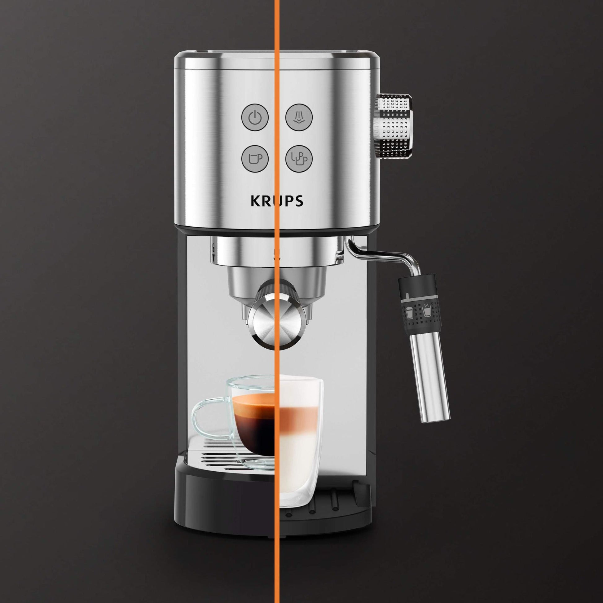 Cafetera Espresso Virtuoso Steam & Pump Krups9#Plateado