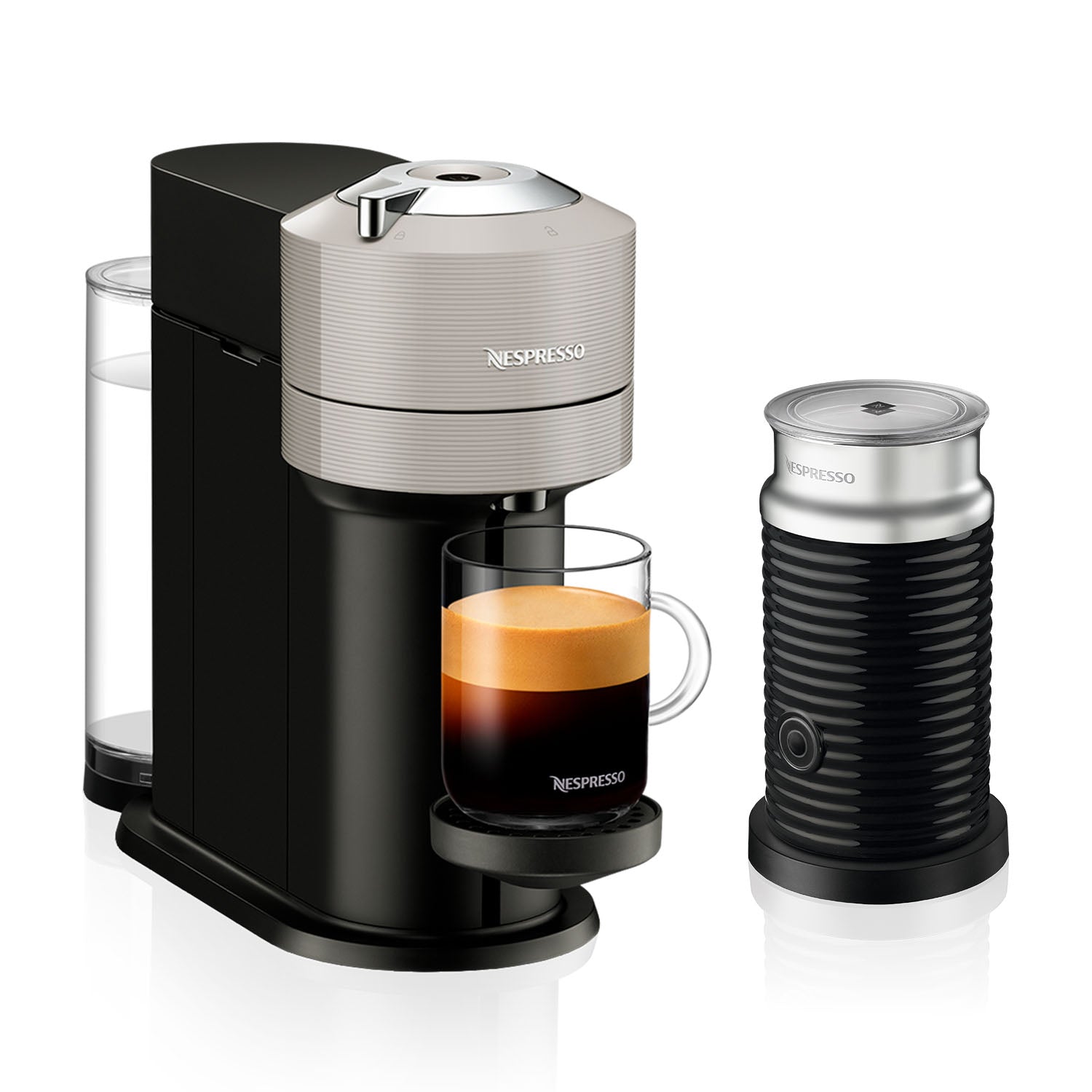 Cafetera Vertuo Next Con Espumador Aeroccino 3 Nespresso7#Gris