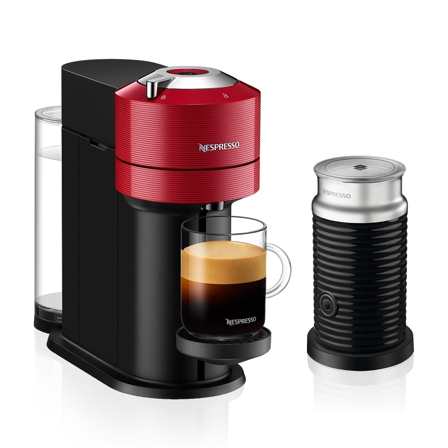 Cafetera Vertuo Next Con Espumador Aeroccino 3 Nespresso6#Rojo