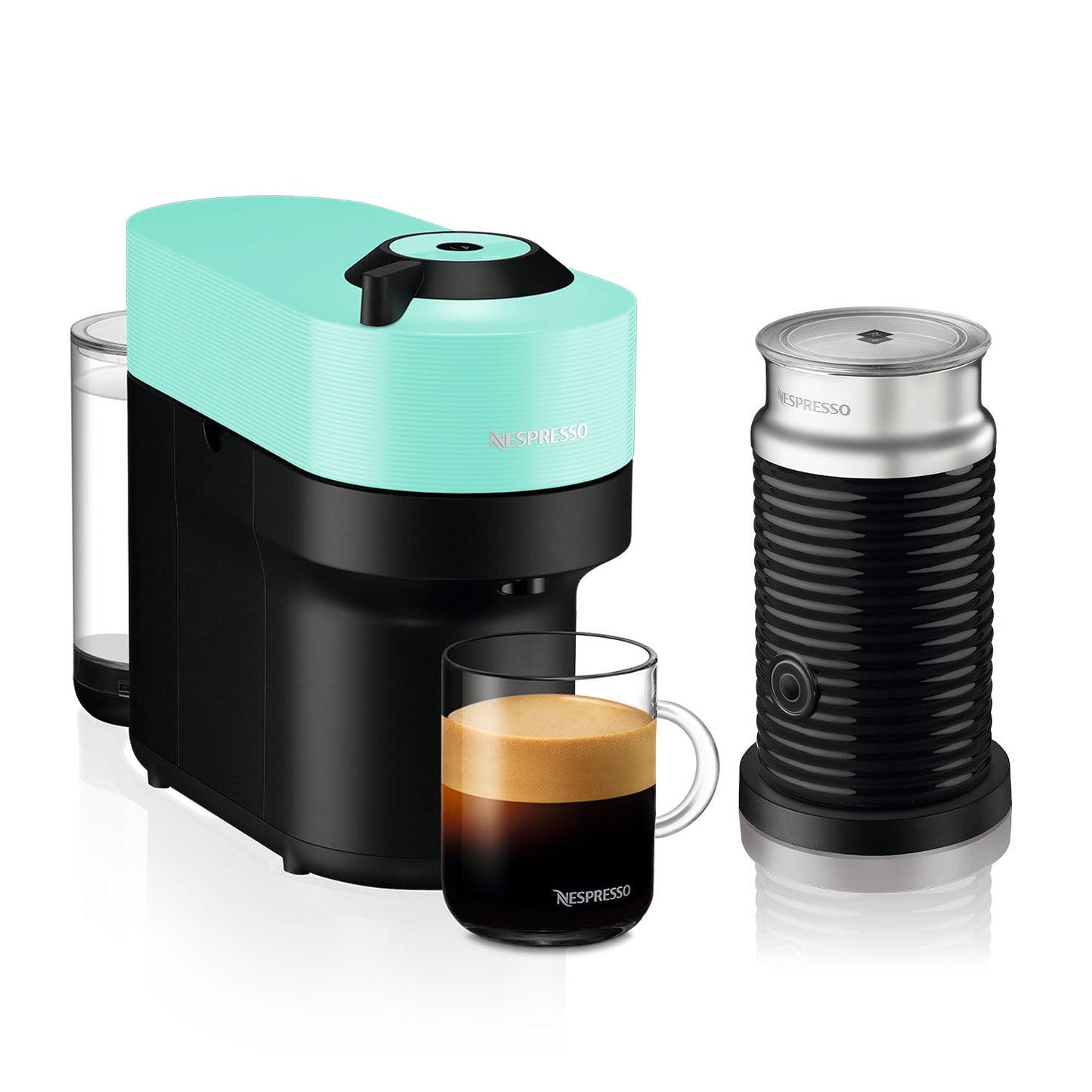 Cafetera Vertuo Pop Con Espumador Aeroccino 3 Nespresso10#Verde