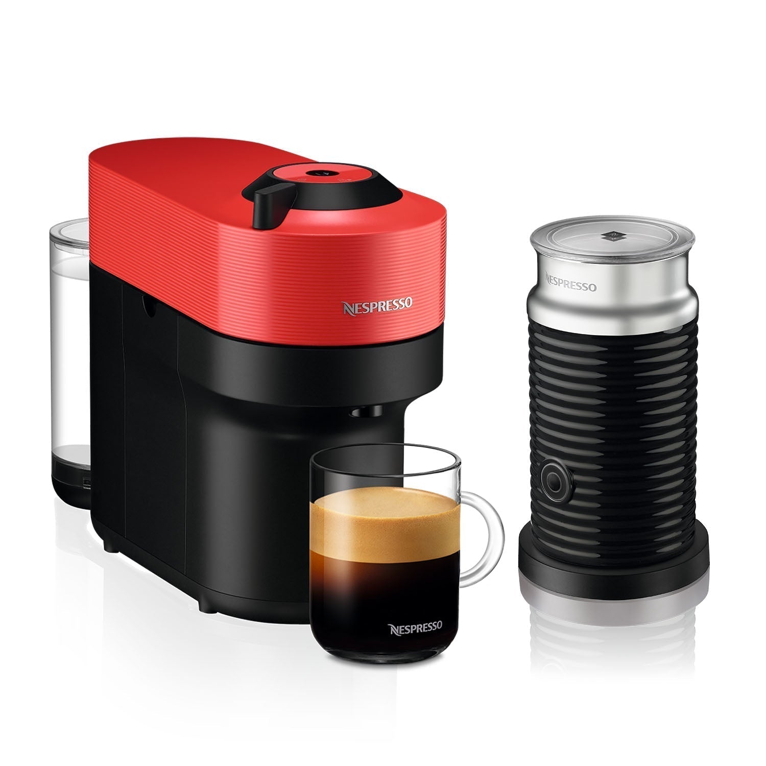 Cafetera Vertuo Pop Con Espumador Aeroccino 3 Nespresso8#Rojo