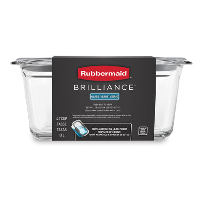 Contenedor Hermético De Vidrio 1.1 Lts Rubbermaid3#SIn color