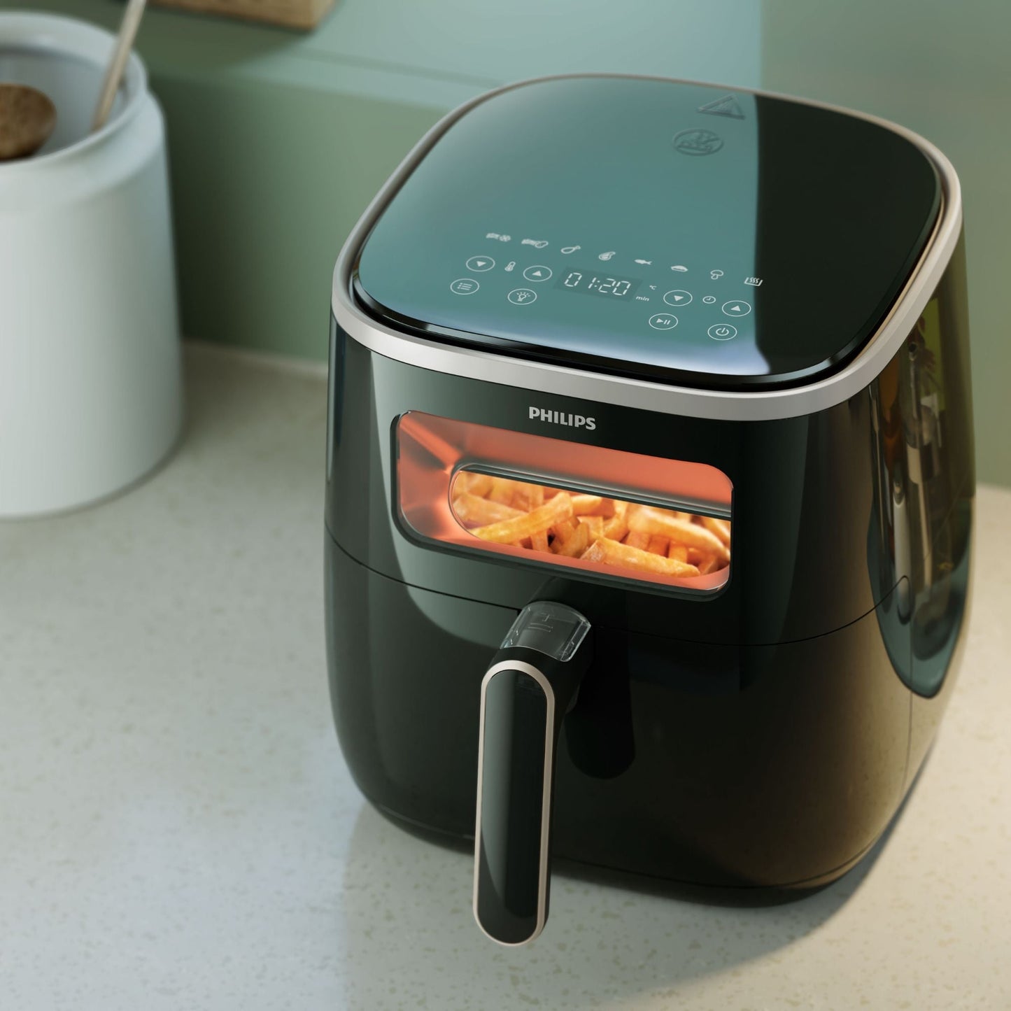 Airfryer Serie 3000 XL Con Ventana Digital 5.6 Lts Philips2#Negro