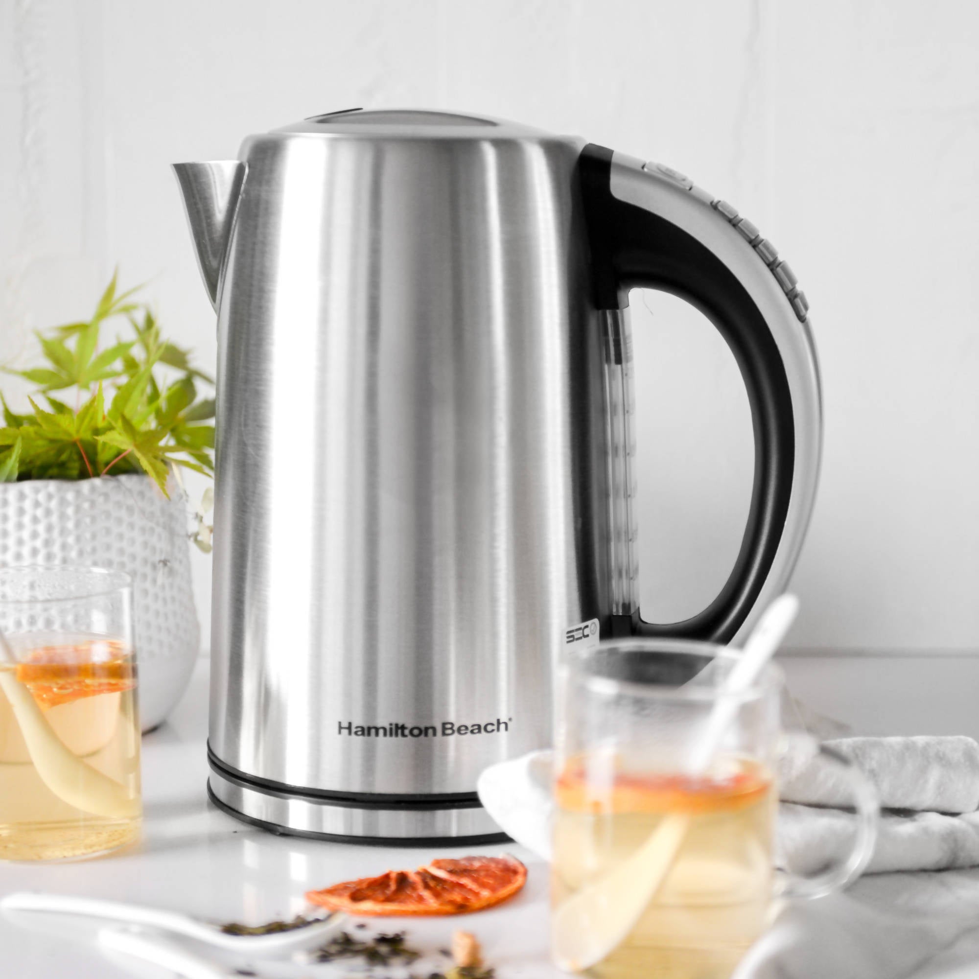 Hamilton Beach Variable Temperature Electric Kettle, Stainless Steel -  41020R