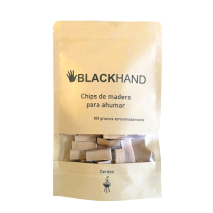 Bolsa Chips Madera Para Ahumar Cerezo 100gr Blackhand1#Café