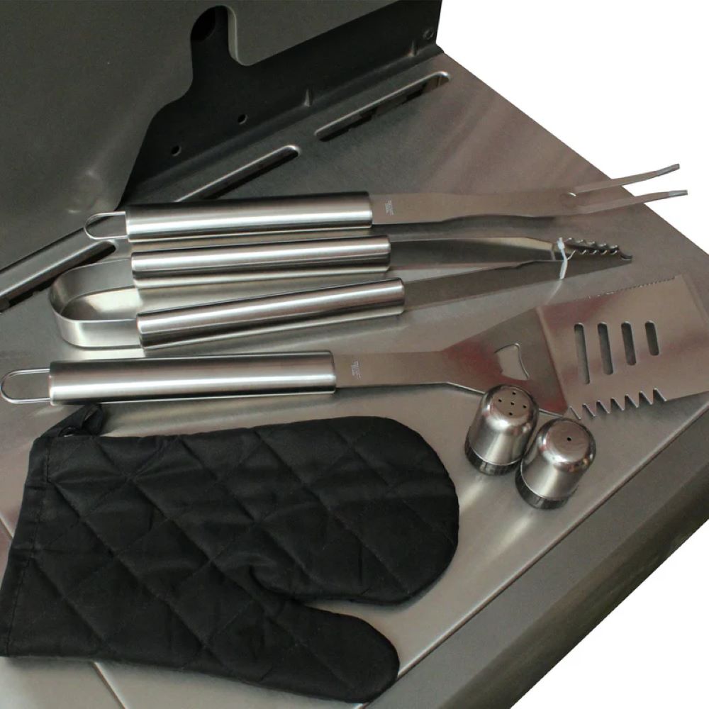 Set Accesorios Asados Kinggrill7#Plata