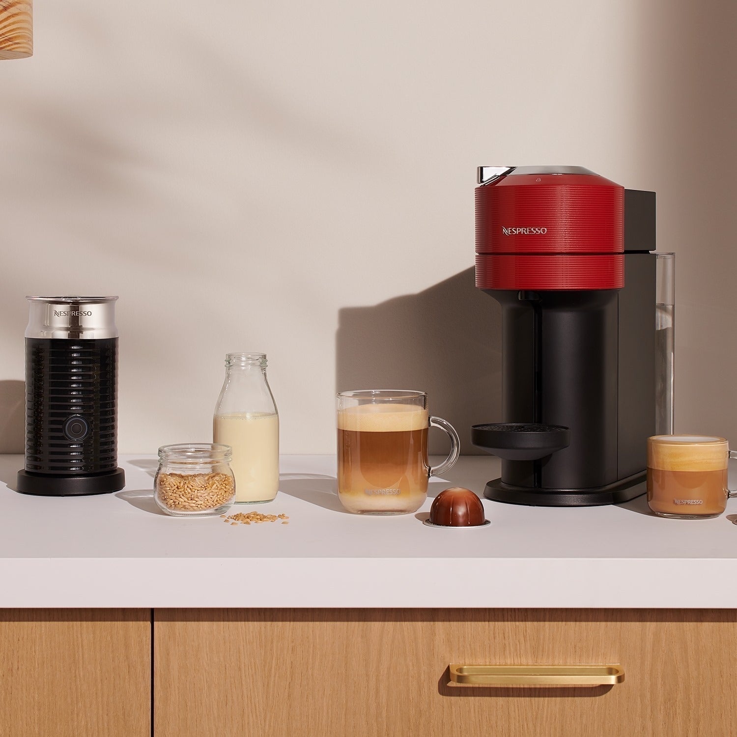 Cafetera Vertuo Next Con Espumador Aeroccino 3 Nespresso3#Rojo