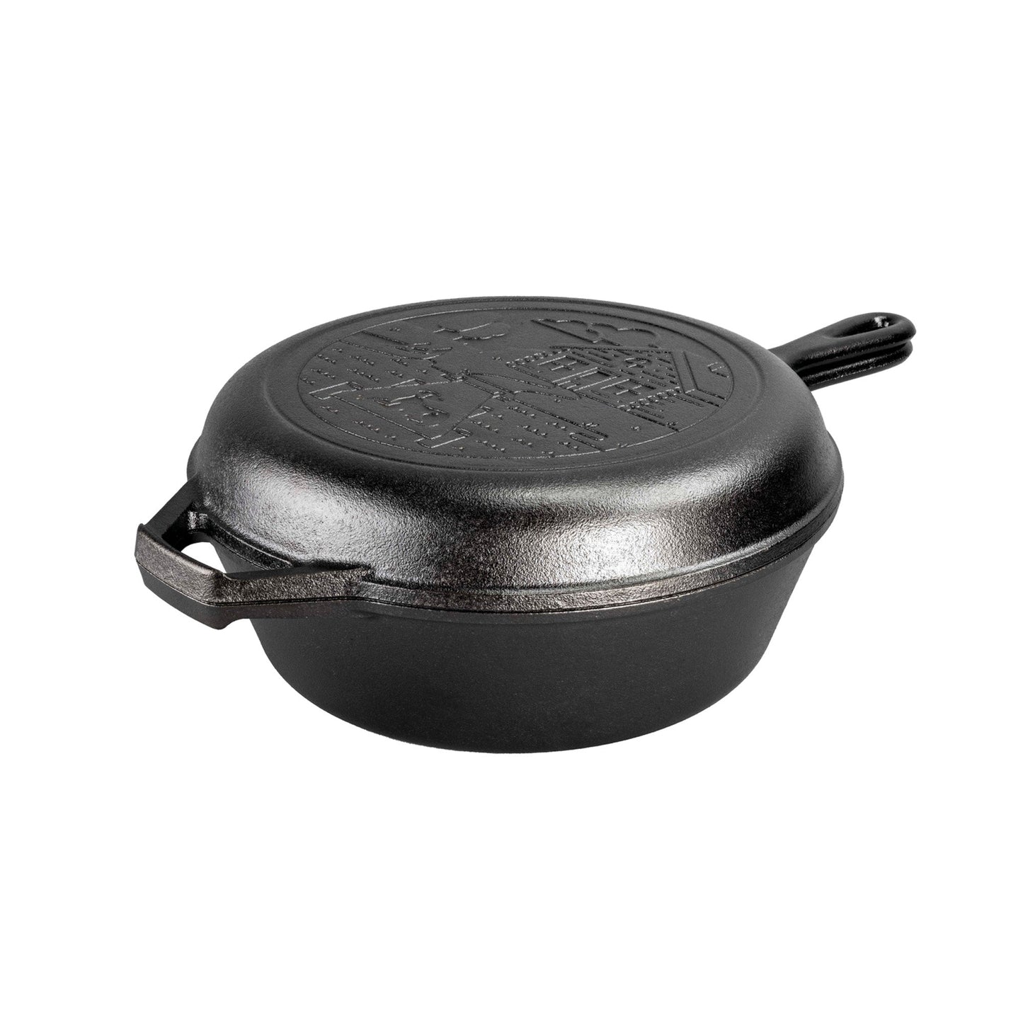 Juego De Sártenes Cabaña Wanderlust Hierro Fundido 3 Lts Lodge Cast Iron4#Negro