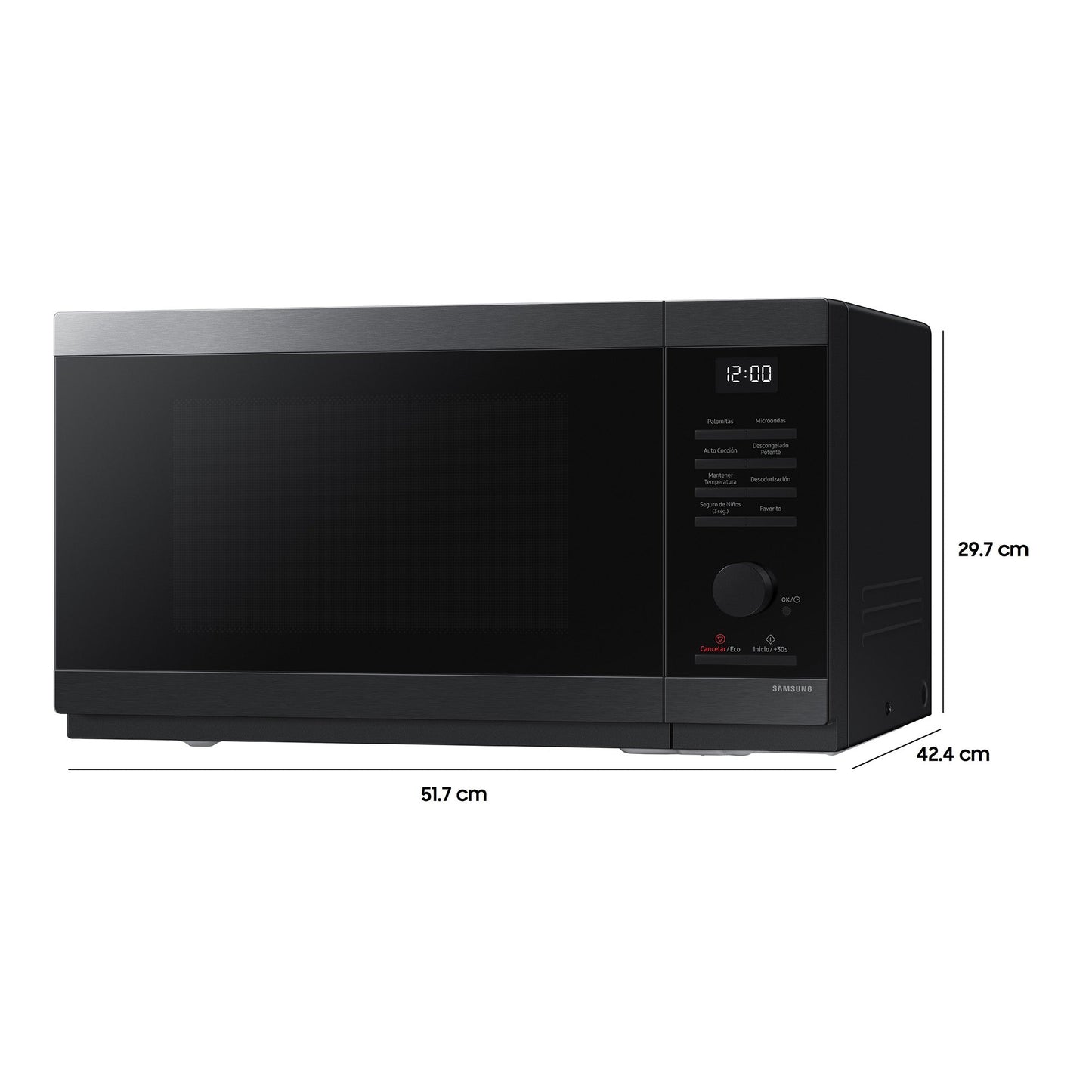 Microondas Con Power Defrost 32 Lts MS32DG4504AGZS Samsung5#Negro