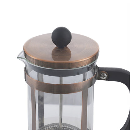 Cafetera Prensa Francesa Vidrio Cobre 600 Ml Simplit4#Sin Color