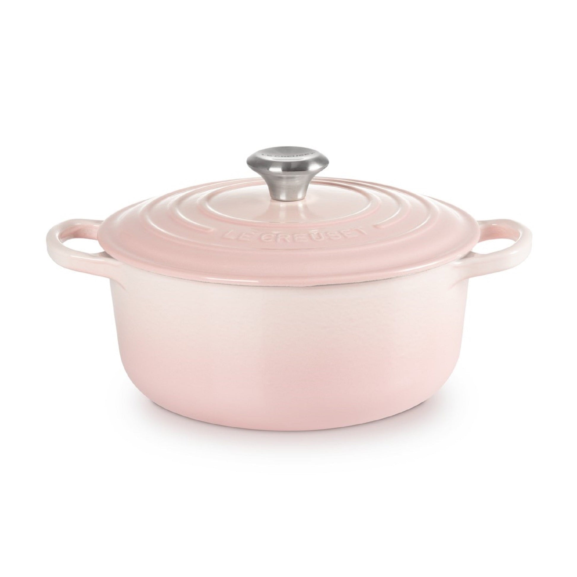 Olla Redonda Hierro Fundido Shell Pink 20 Cm2#Rosado