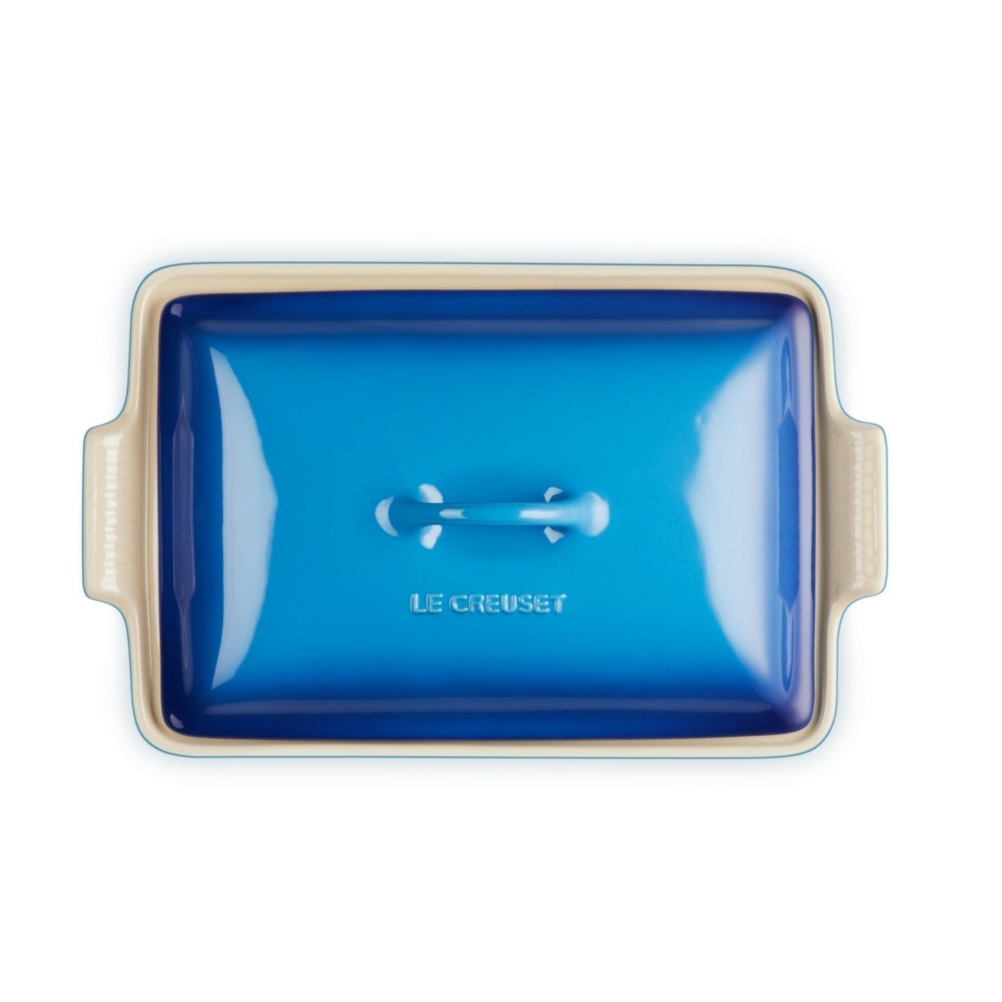 Fuente Rectangular Con Tapa 33 Cm Le Creuset4#Azul