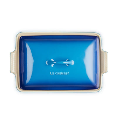 Fuente Rectangular Con Tapa 33 Cm Le Creuset4#Azul