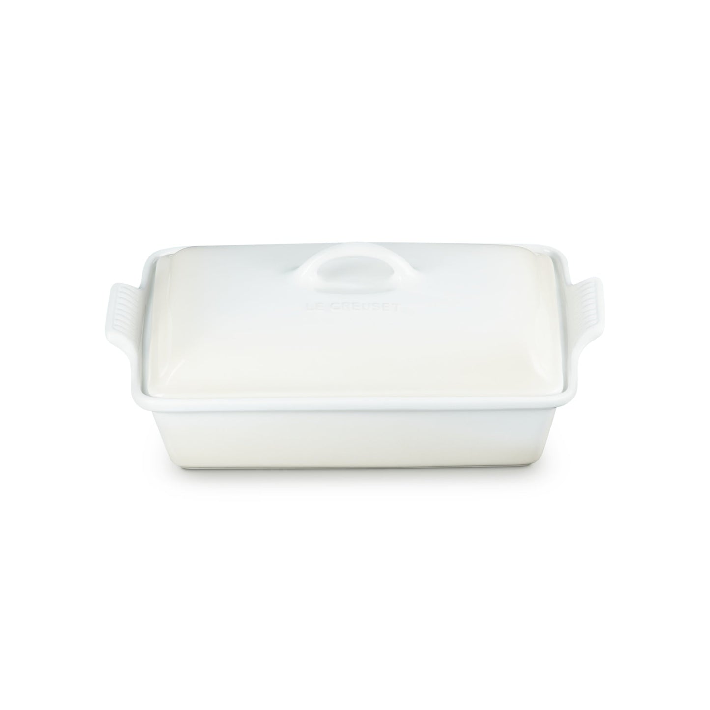 Fuente Rectangular Con Tapa 33 Cm Le Creuset13#Blanco