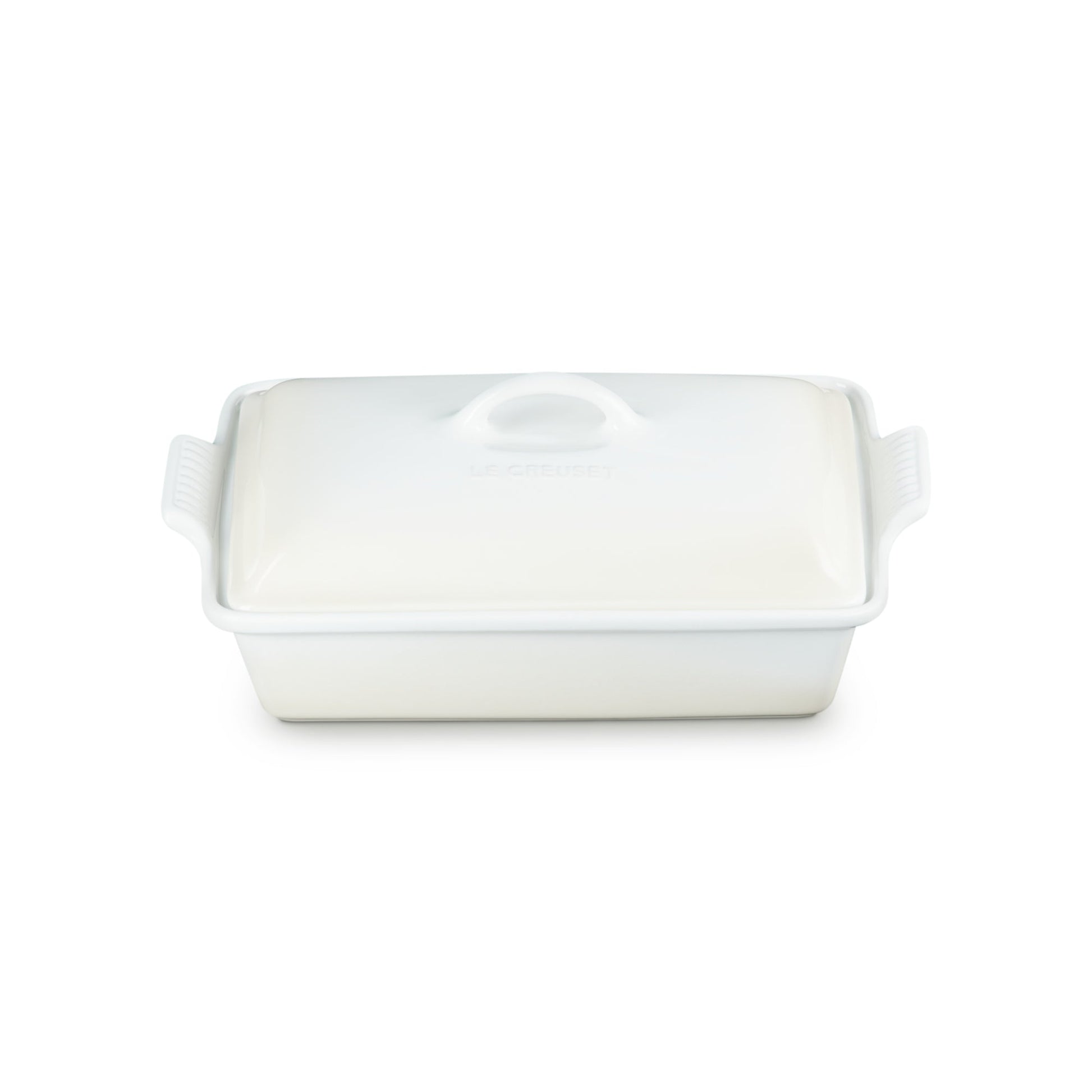 Fuente Rectangular Con Tapa 33 Cm Le Creuset13#Blanco