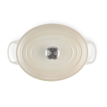 Cocotte Ovalada Meringue 29 Cm Le Creuset4#Blanco