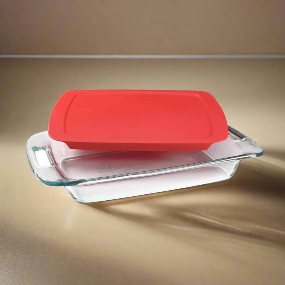 Contenedor Rectangular Con Asas Y Tapa 2.8 Lts Pyrex1#Sin color