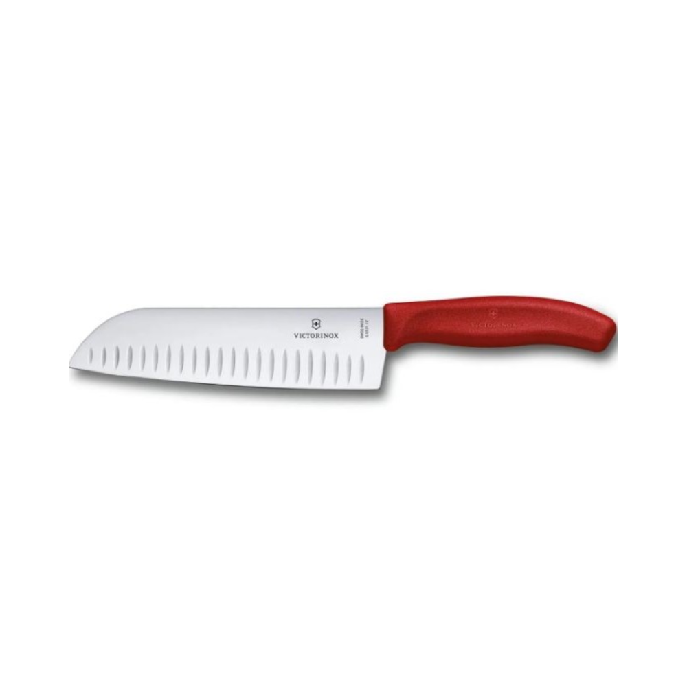 Cuchillo Santoku Swiss Classic Caja Hoja 17 Cm4#Rojo