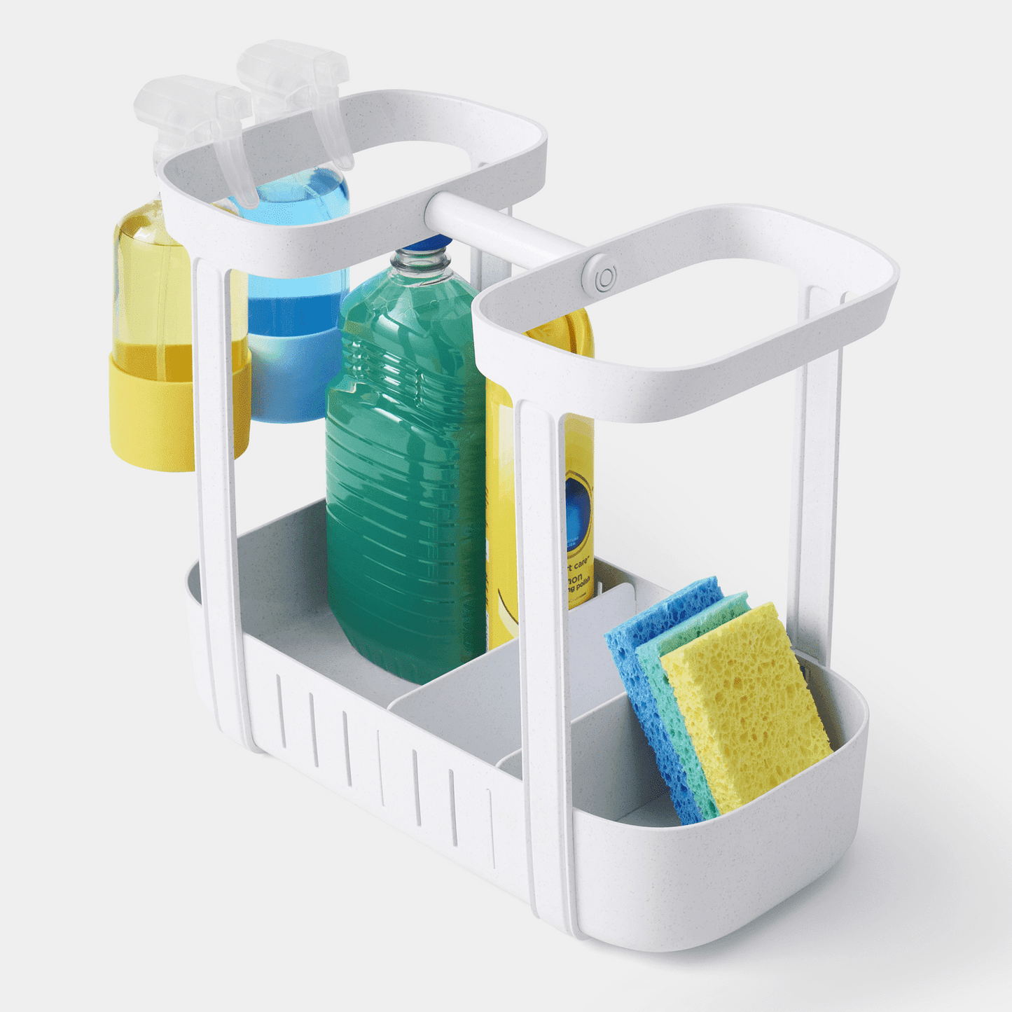 Organizador Para Productos De limpieza Con Asa Sinksuite Youcopia1#Blanco